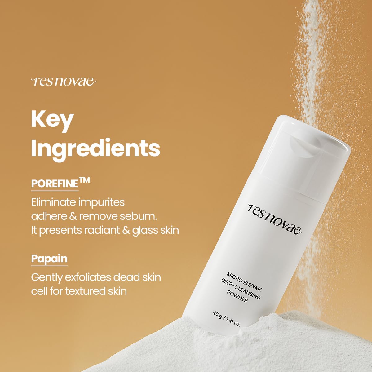 Enzyme Cleansing Powder – 15g (0.53 oz) – Purifies Pores, Removes Blackheads & Whiteheads, With Papain Enzyme for Smooth & Clear Skin | Low pH, Non-Irritating, For Sensitive Skin