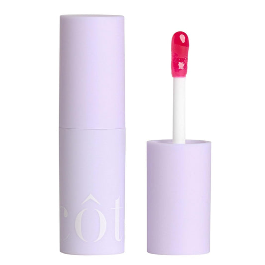 Côte Beauty's Peptide Lip Shine in Lola, Ultra Hydrating & Long-Lasting Coral Plumping Lip Gloss for Women with Hyaluronic Acid, Shea Butter & Jojoba Oil, Vegan & Cruelty-Free, 0.12 Fl Oz | alldaygood beauty