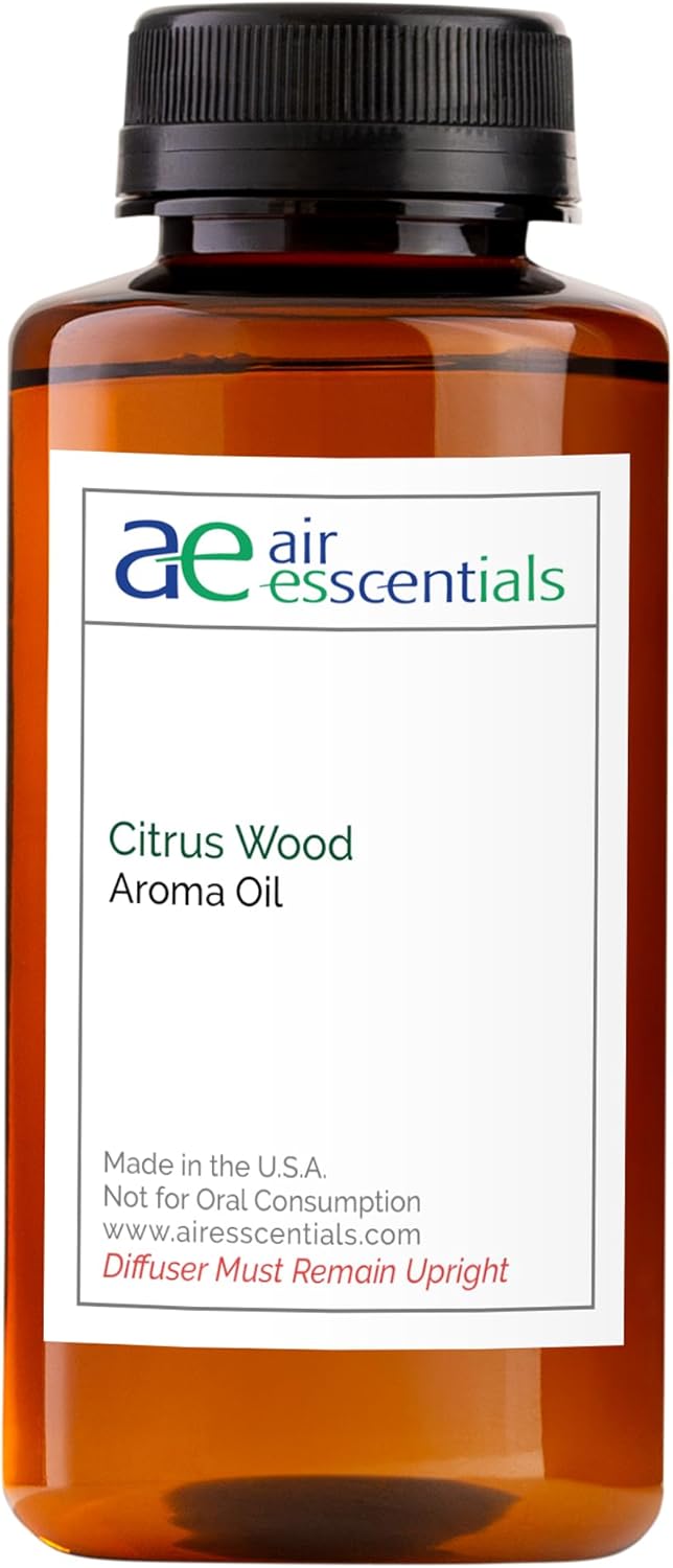 Citrus Wood Aroma Oil, Essential Oils Blend for Diffusers & Scent Machines, Fresh Bergamot & Green Apple, Aromatherapy, Cold Air Diffuser Compatible, 300 mL