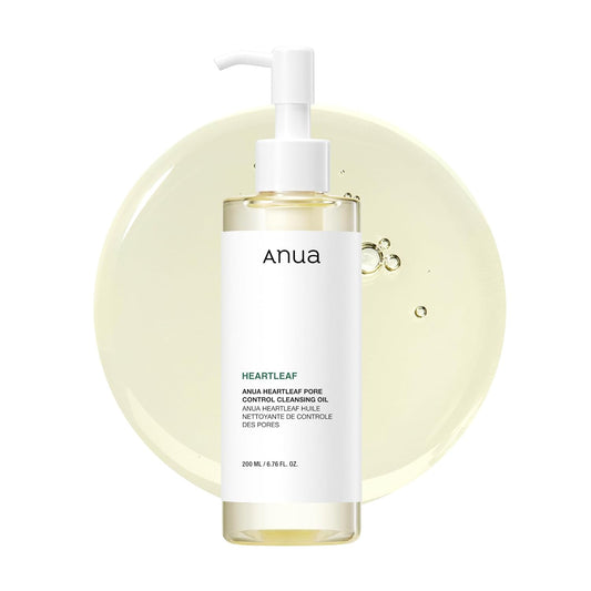Anua Heartleaf Pore Control Cleansing Oil, Oil Cleanser for Face, Makeup Blackhead Remover, Korean Skin Care 6.76 fl oz(200ml) (original) | alldaygood beauty