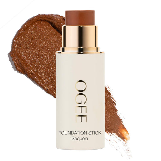 Ogee Sculpted Complexion Foundation Stick (Sequoia 13.5C - Deep Auburn, Copper Undertones) Full Coverage Foundation Makeup - Instantly Balance & Even Complexion - 70% Organic Ingredients | alldaygood beauty