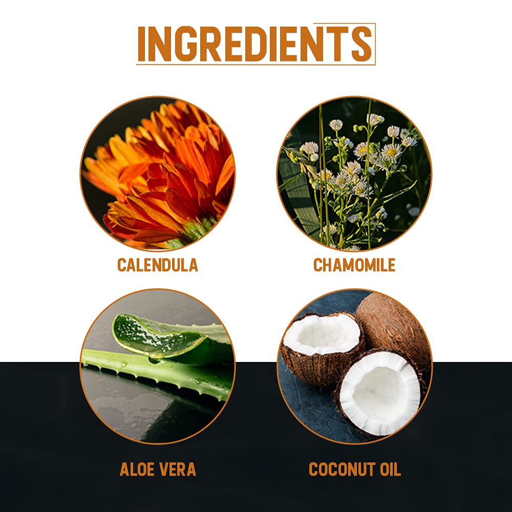 Woody's Aftershave for Men Tonic – Soothing After Shave with Aloe Vera, Calendula & Chamomile to Reduce Irritation, Post Shave, 6.3 fl oz