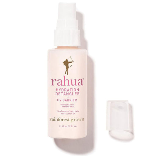 Rahua Hydration Detangler + UV Barrier, 2 Fl Oz, Moisturizing Formula Softens Hair, Smooths Frizz, Prevents Breakage and Damage, Creates Instantly Brushable Hair, Travel Size, TSA-Approved, Vegan | alldaygood beauty