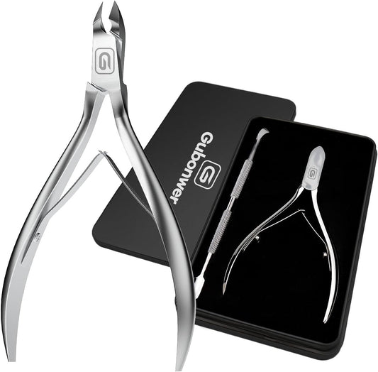 Cuticle Trimmer 3/4 Jaw Extremely Sharp Cuticle Nippers Scissors Stainless Steel Clippers Cutter Remover Pedicure Manicure Nail Tool, cuticle pusher, nail cuticle trimmer professional cuticle cutter | alldaygood beauty