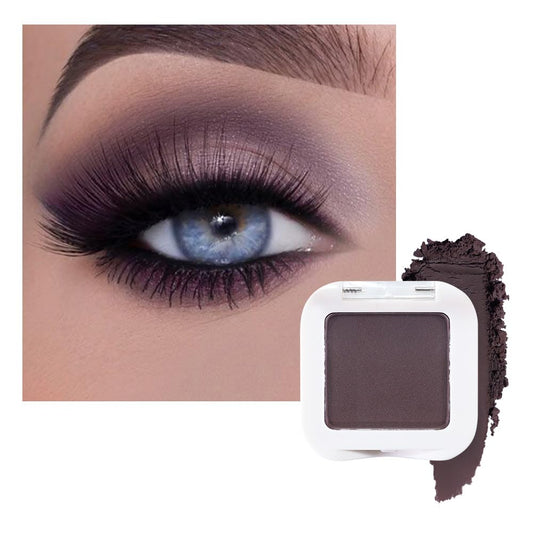 evpct Matte Eggplant Purple Eyeshadow Palette Makeup for Older Women Brown Eyes, Deep Dark Mauve Plum Purple Cream Eye Shadow Palette Single for Older Women Matte, Monochrome Long Lasting Eyeshadow | alldaygood beauty