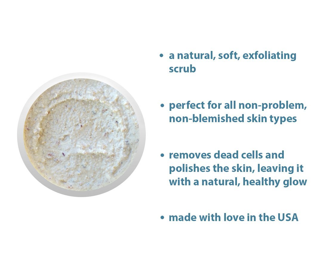 RAYA Almond Honey Facial Scrub (106) | Natural Exfoliating Facial Scrub for Non-Blemished Skin | Polishes, Softens, and Creates a Glowing Complexion
