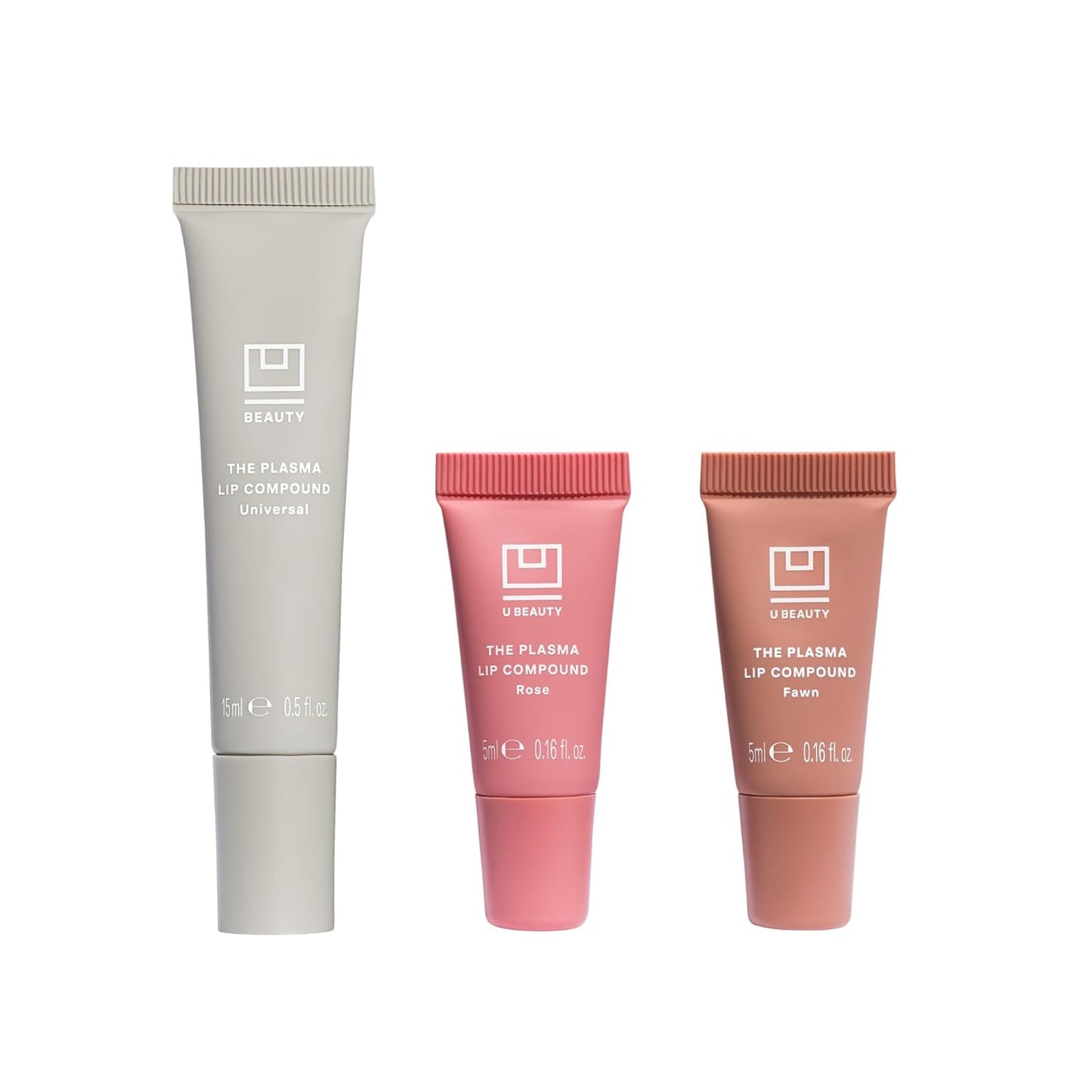 U Beauty The PLASMA Tinted Lip Compound - Anti-Aging & Anti-Wrinkle Lip Gloss, Hyaluronic Acid, Shea Butter & Peptides for Hydration & Plumping,Set - 15 mL