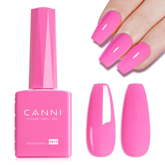 CANNI Hot Pink Gel Nail Polish – 9ml Soak Off UV LED, Long Lasting High Gloss for DIY & Salon Use For Women | alldaygood beauty