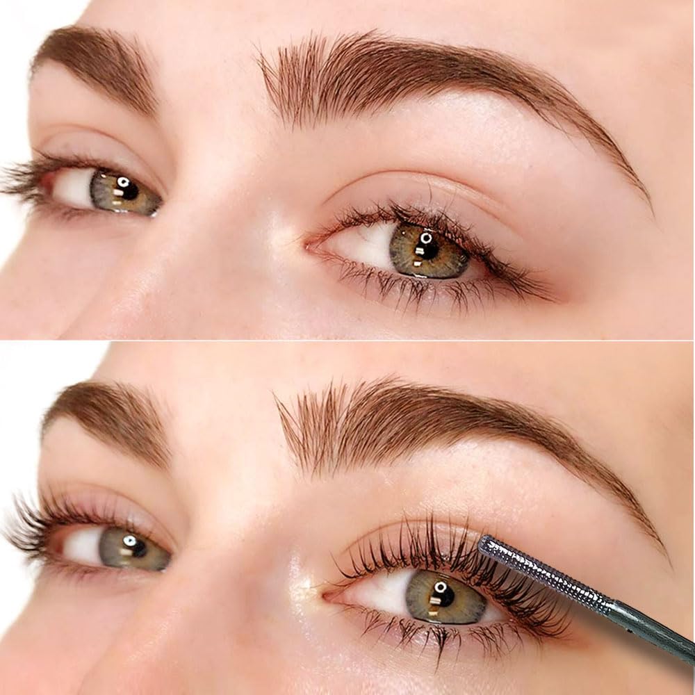 Iron Wand Mascara, 2025 New Metal Wand Mascara Volume and Length Waterproof, Long-Lasting 3D Curling Eyelash Lash Extensions Iron Mascaras (Black)