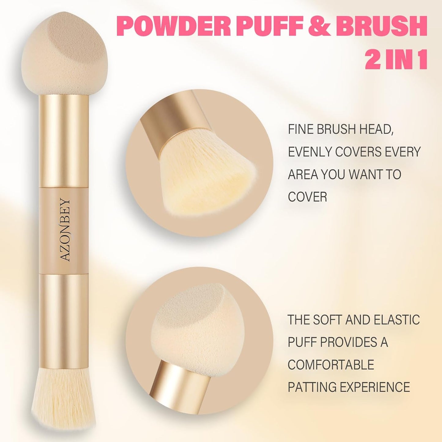 Root Touch Up Sets,Hairline Powder for Women Cover Up- Hairline Concealer for Thin and Thinning Hair, Water & Sweat Resistant,Contain Azonbey Makeup Brush (White, Med-Makeup Brush)