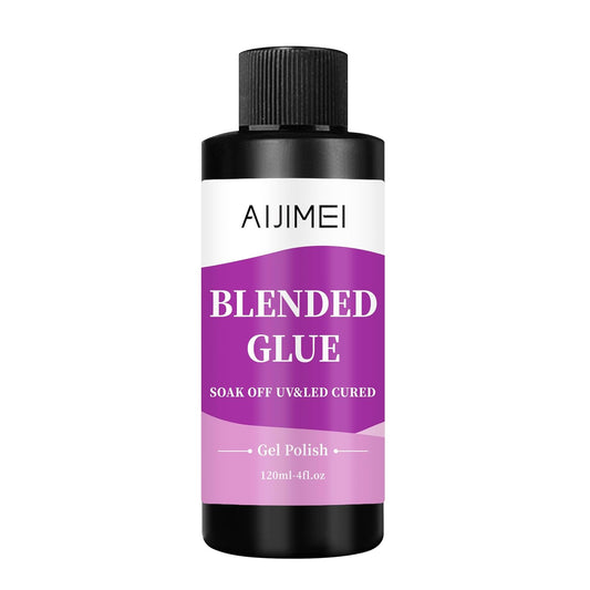 AIJIMEI 4fl.oz Clear Nail Blending Glue, Nail Polish Thinner Glue for Blending, diluting, Mixing Glitter Powder Mixer Gel Polish Dilution Color Sequins MixingGlue 120ml for Nail Designer | alldaygood beauty