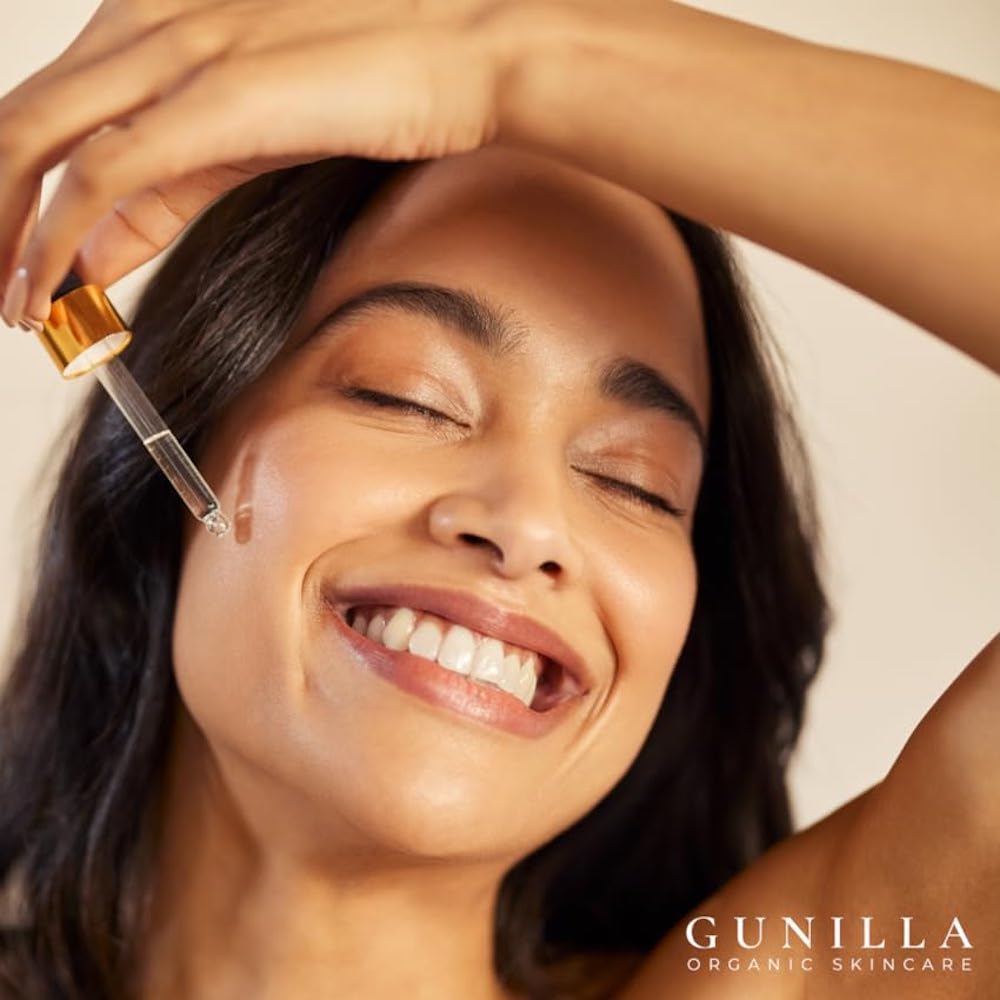 GUNILLA Cell Rejuvenator | Plant-Based Anti-Aging Facial Serum | Hydrates, Firms & Smooths for Radiant Skin | With Collagen, Elastin, Ginseng & Vitamins A, B, C & D | Vegan, Spa-Grade Skincare 4oz