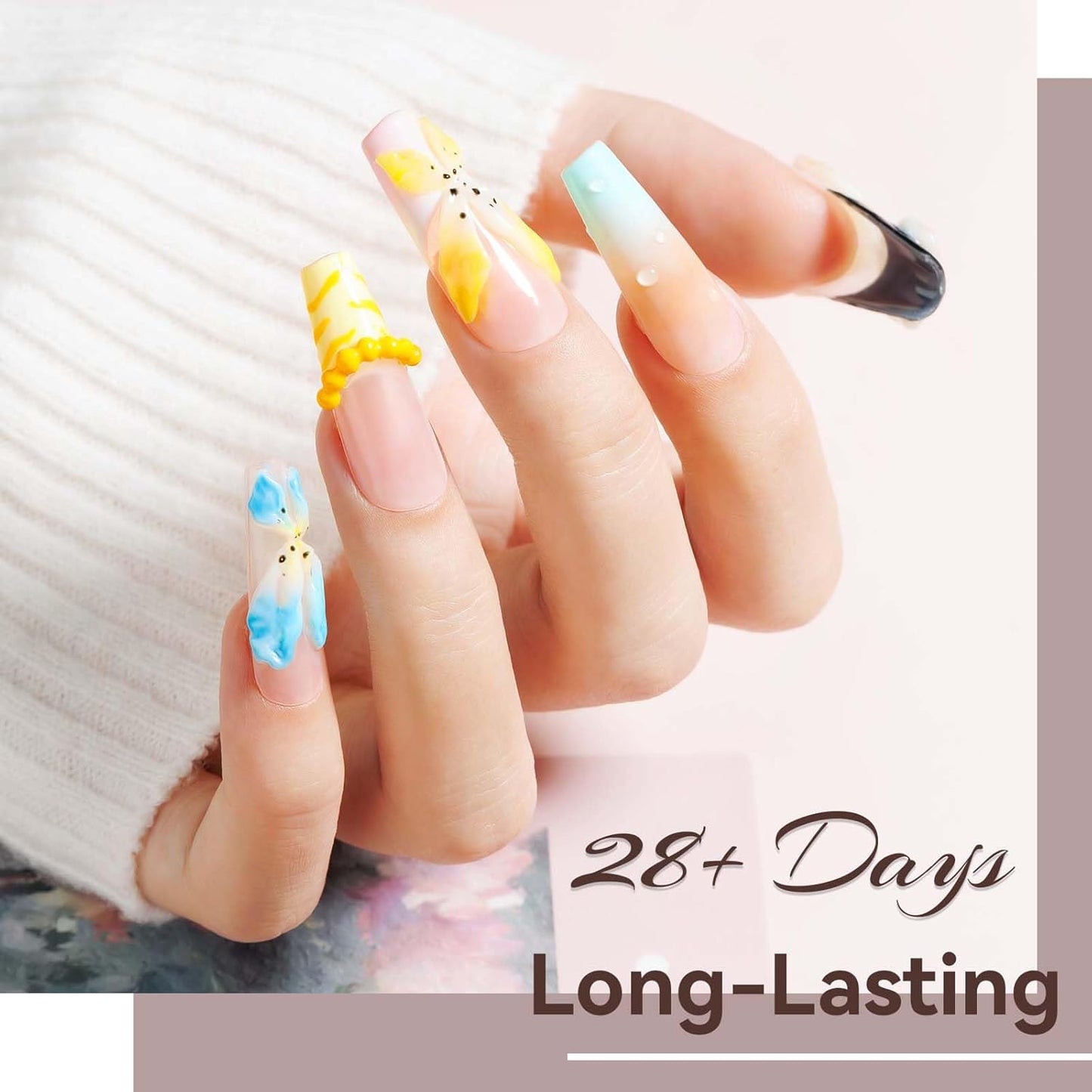 Solid Builder Gel For Nails, White 3D Nail Gel Art Hard Gel For Nails, 18g Non-Sticky Hand Molding Carving Gel For Nail Sculpting Extension Gel, Salon DIY At Home