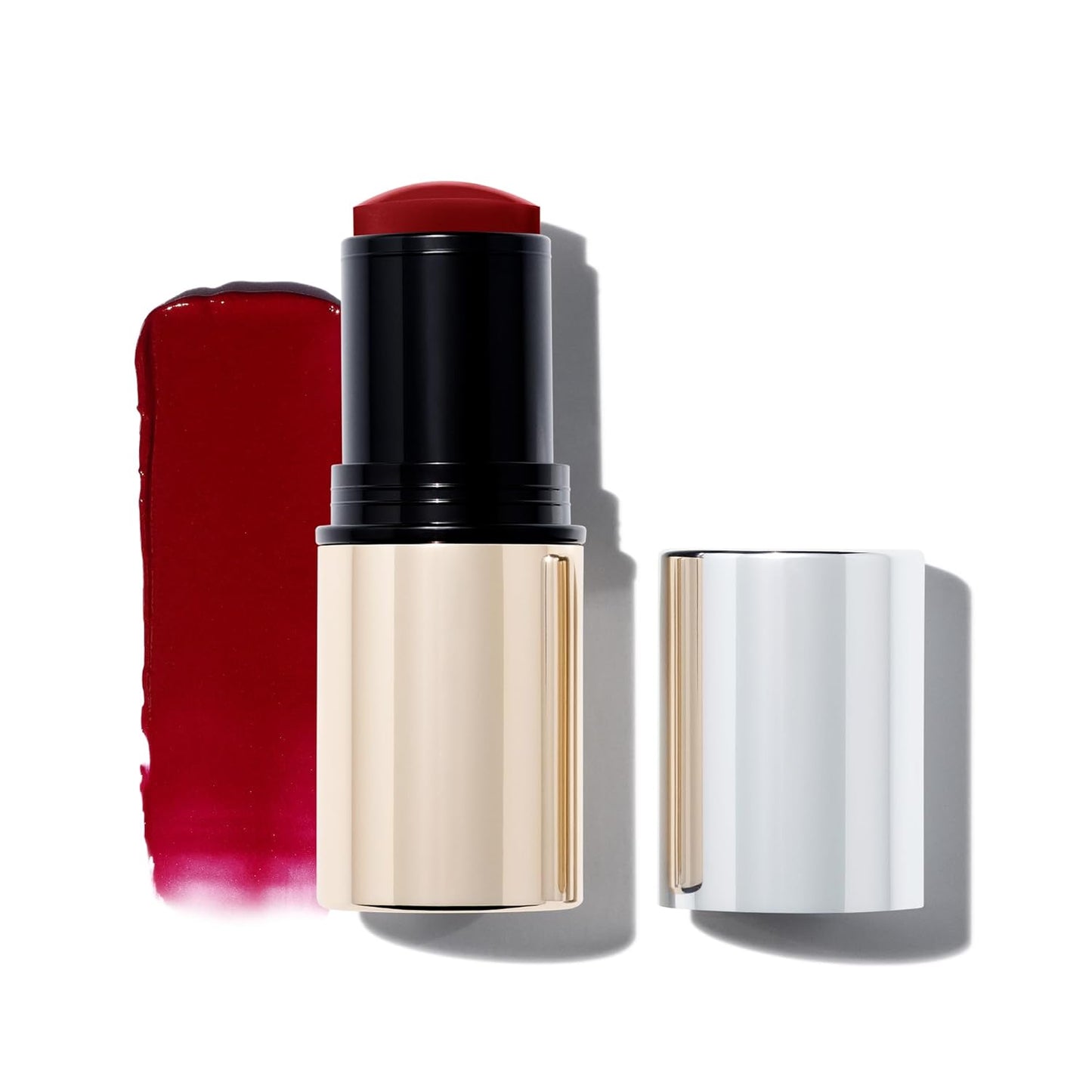 MAKE Beauty Heat Stroke Cream Blush Stick for Cheeks with Natural Hydrating Dewy Finish. Creamy Gel Cheek Tint Balm - Shade Swelter, Berry Blush