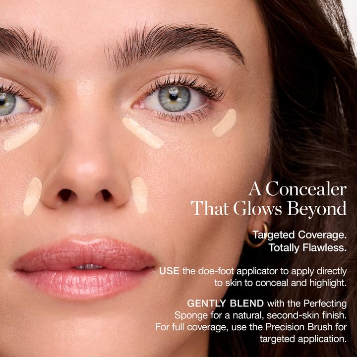 Ogee Complexion Perfecting Under Eye Concealer - Certified Organic Full Coverage Concealer - Buildable Coverage - OSIER 1.75W - Light Medium (Olive Undertones)