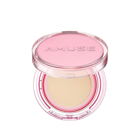 Amuse SEOUL DEW POWER VEGAN CUSHION FOUNDATION | Dewy, glow, long-lasting, double coverage, clean beauty, lightweight, natural look, foundation for sensitive skin, hydrating cushion (1.5 NATURAL) | alldaygood beauty
