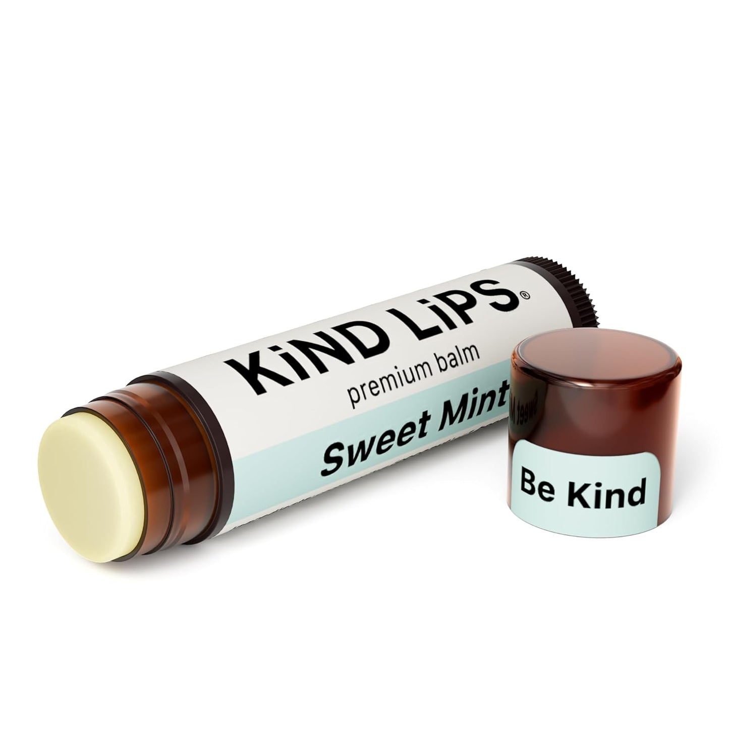 Kind Lips Sweet Mint Lip Balm 3-Pack - USDA Organic, Natural Chapstick Alternative for Dry Lips | Gluten-Free, Cruelty-Free