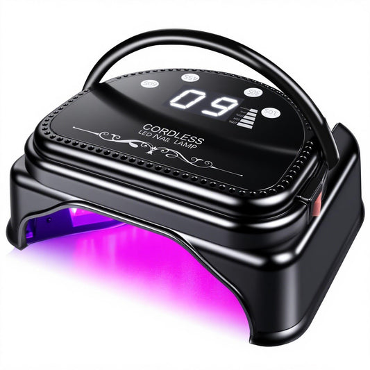 Professional Cordless UV LED Nail Lamp, Rechargeable Led Gel Nail Dryer, UV Light for Nails,Portable LED Gel Nail Curing Dryer, Curing Lamp with Touch Screen Sensor | alldaygood beauty