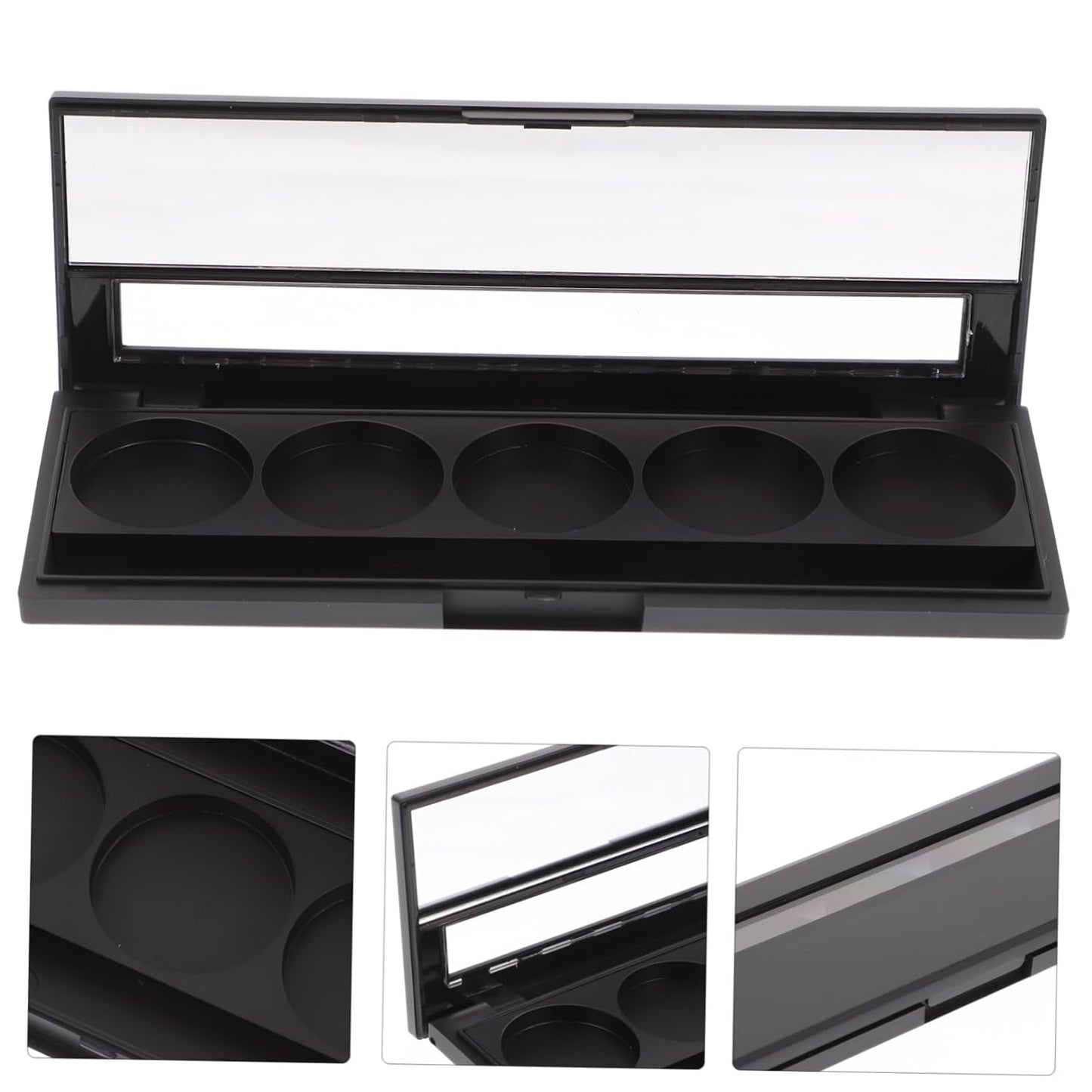 2Pcs 5 makeup pallet eyeshadow pans magnetic empty Palette Containers makeup container Eyeshadow Empty Case sample containers Eyeshadow Case cosmetic makeup powder travel