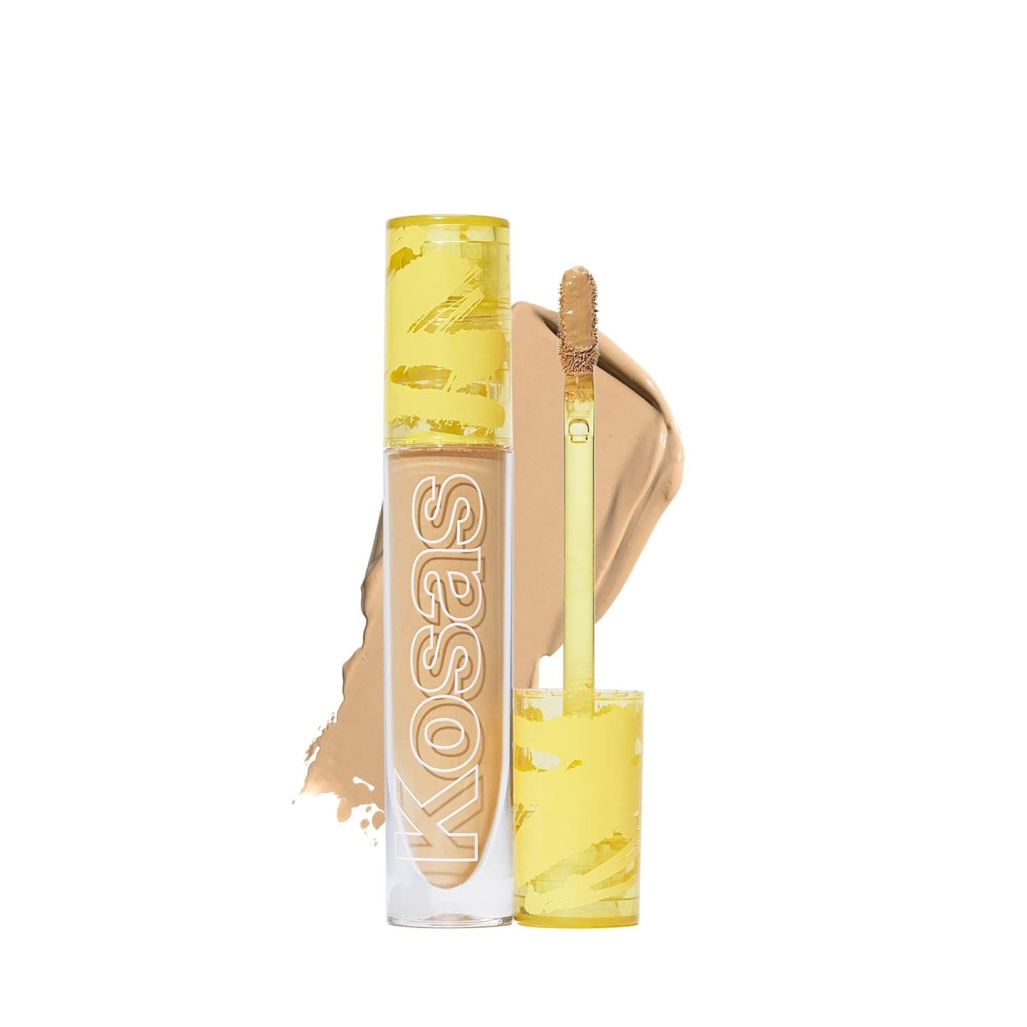 Kosas Revealer Concealer - Medium Coverage Makeup with Hyaluronic Acid, Conceals Dark Circles Under Eyes, Dark Spots and Blemishes + Brightens, Hydrates, Long-Lasting & Vegan, (Tone 06 O)