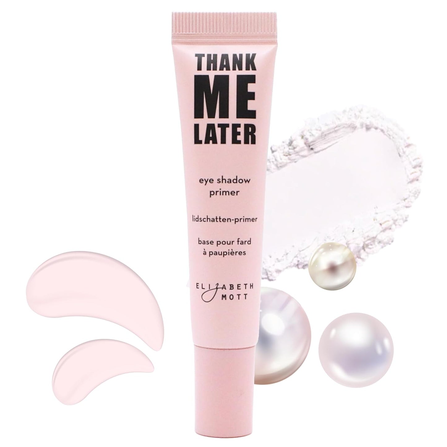 Elizabeth Mott Thank Me Later Eye Primer - Long-Lasting, Eyeshadow Primer Base for Oily Lids & Crease-Free Wear - Smudge-Proof, Lightweight, Cruelty-Free - 10g