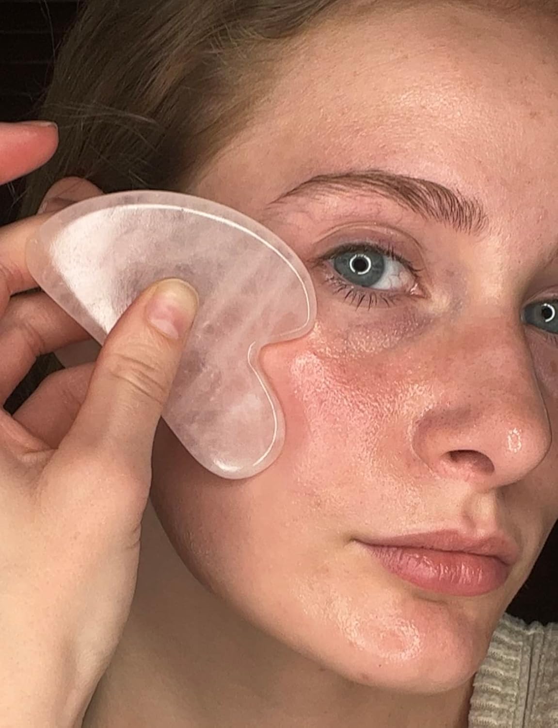 Gua Sha Glide Face Oil - Hydrating and Soothing Face Oil With Azulene Blue Tansy, Blue Chamomile + Squalene | Moisturizer, Face Oil and Soothing Agent for All Skin Types - 1 fl oz (30ml)