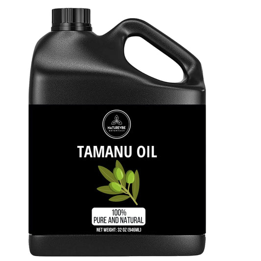 Naturevibe Botanicals Tamanu Oil 32 Ounces | 100% Pure and Natural | Great for Skin Care and Hair Care | alldaygood beauty