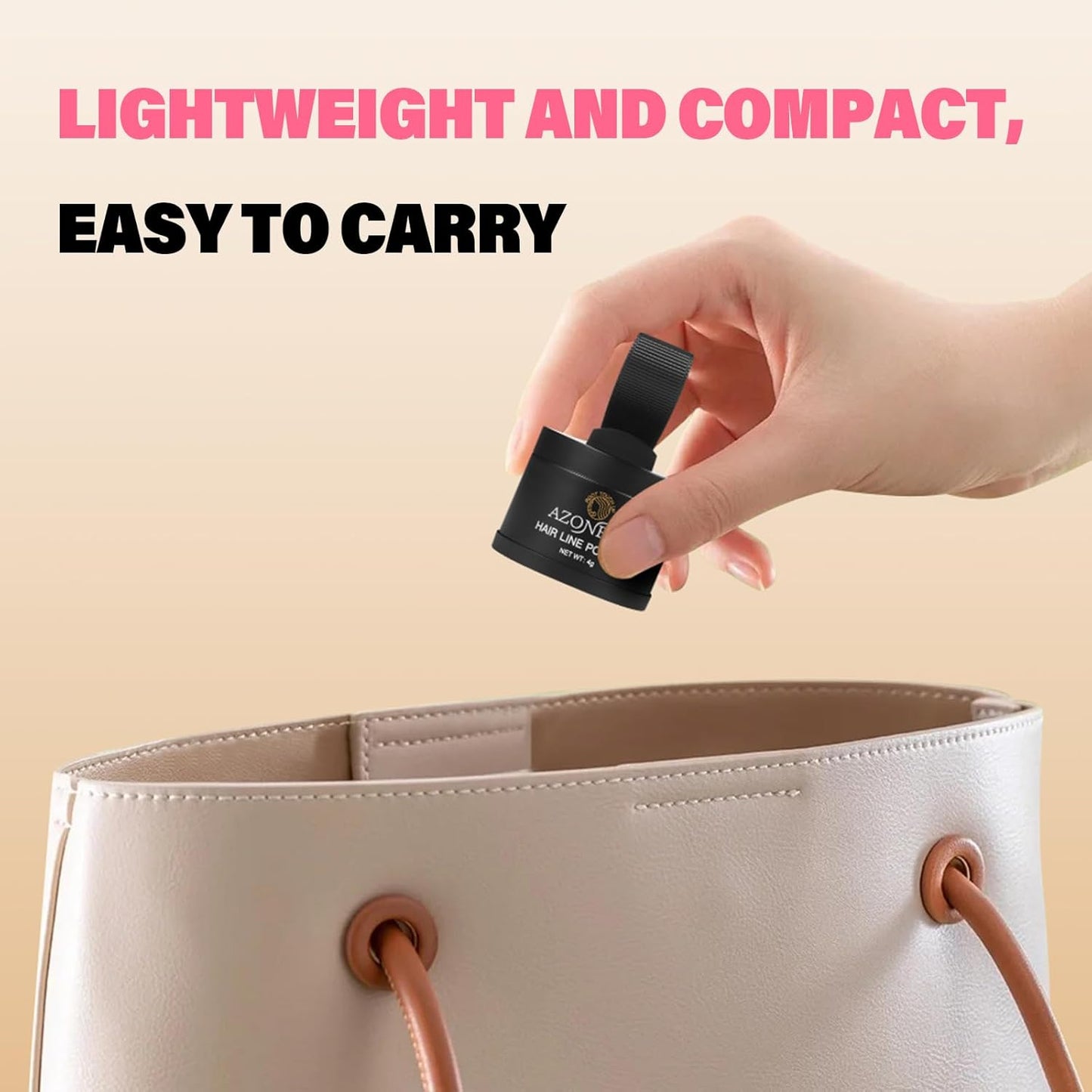 Root Touch Up Sets,Hairline Powder for Women Cover Up- Hairline Concealer for Thin and Thinning Hair, Water & Sweat Resistant,Contain Azonbey Makeup Brush (Gray, Med-Makeup Brush)