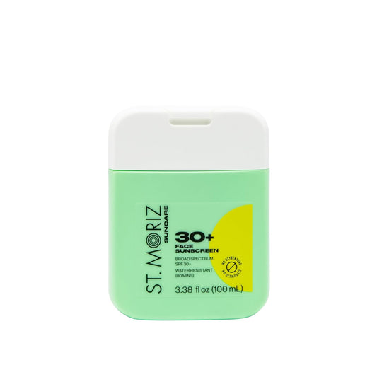 St Moriz Suncare SPF - Sunscreen - Broad Spectrum Protection Water Resistant Sunscreen Moisturizing Lotion + Vitamin E - Oxybenzone & Octinoxate Free - Vegan - Face, 30, Sun Protection Factor (SPF) | alldaygood beauty