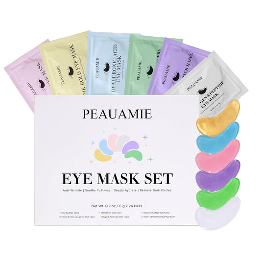 Under Eye Patches with Collagen and Hyaluronic Acid Eye Mask for Wrinkle,Dark Circles,Face Mask Skin Care Products 24 Pairs | alldaygood beauty