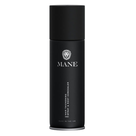 Mane Hair Thickening Spray & Root Touch Up, Instantly Thicker Hair for Men & Women, Fill in Hairlines and Hide Thinning and Fine Patches - Ash Blond, 12 Colors (6.76 oz)