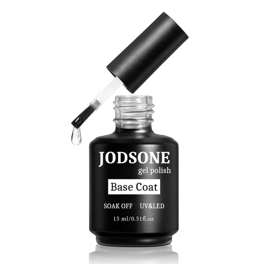 JODSONE 15ML Base Coat Gel Nail Polish Gel Glossy Quick Drying Durable Soak Off Clear No Wipe | alldaygood beauty