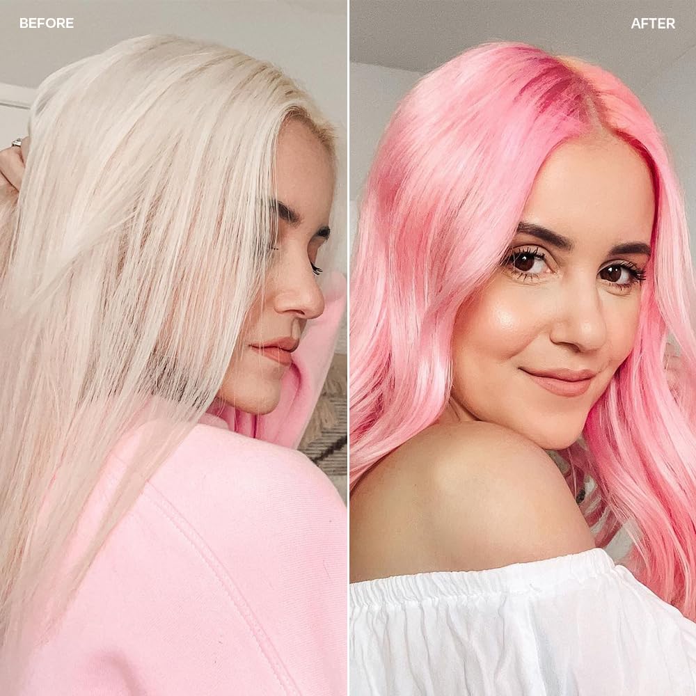 oVertone Daily Color Depositing Conditioner: 4.5oz Temporary Coloring Conditioner w/Shea Butter & Coconut Oil, Refresh Color & Prevent Fading, Vegan & Cruelty-Free, Pastel Pink is now Cotton Candy
