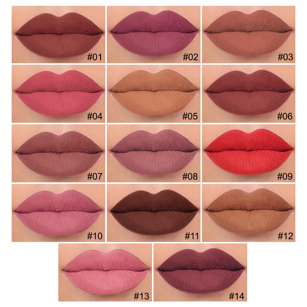 3Pcs Longwear Liquid Lip Liner Stain Marker Pen Set Long Lasting Waterproof, Maroon Mauve Purple Dark Red Brown Matte 24 Hour Lip Liner and Lipstick Combo, Color Stay Lipliner, Lip Stains peel off