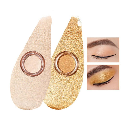 Oulac Cream Eyeshadow also for Highlighter Large Capacity Highly Pigmented Eye Shadow Waterproof &Long Lasting with Moisturizing Formula, Shimmer Glitter Eye Makeup. 6g.P05+17 | alldaygood beauty