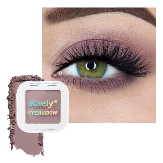 Kaely Taupe Single Eyeshadow Makeup, Blendable Neutral Powder Eye Shadow for Older Women, Lavender Plum Purple Mauve Matte Eyeshadow Palette for Green Eyes Pigmented Waterproof, sombras para ojos, 05 | alldaygood beauty