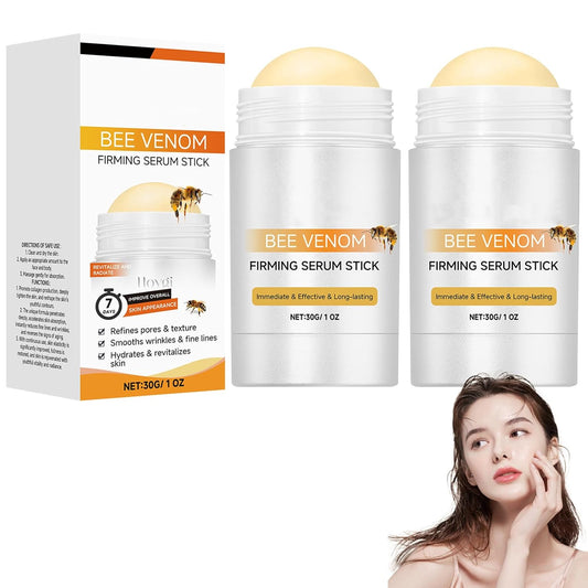 Bee Venom Firming Serum Stick 30g, Bee Venom Wrinkle Removal Serum Stick, Firming & Wrinkle-Reducing Cream, Hydrates & Nourishes Skin Firming Cream For Face and Body