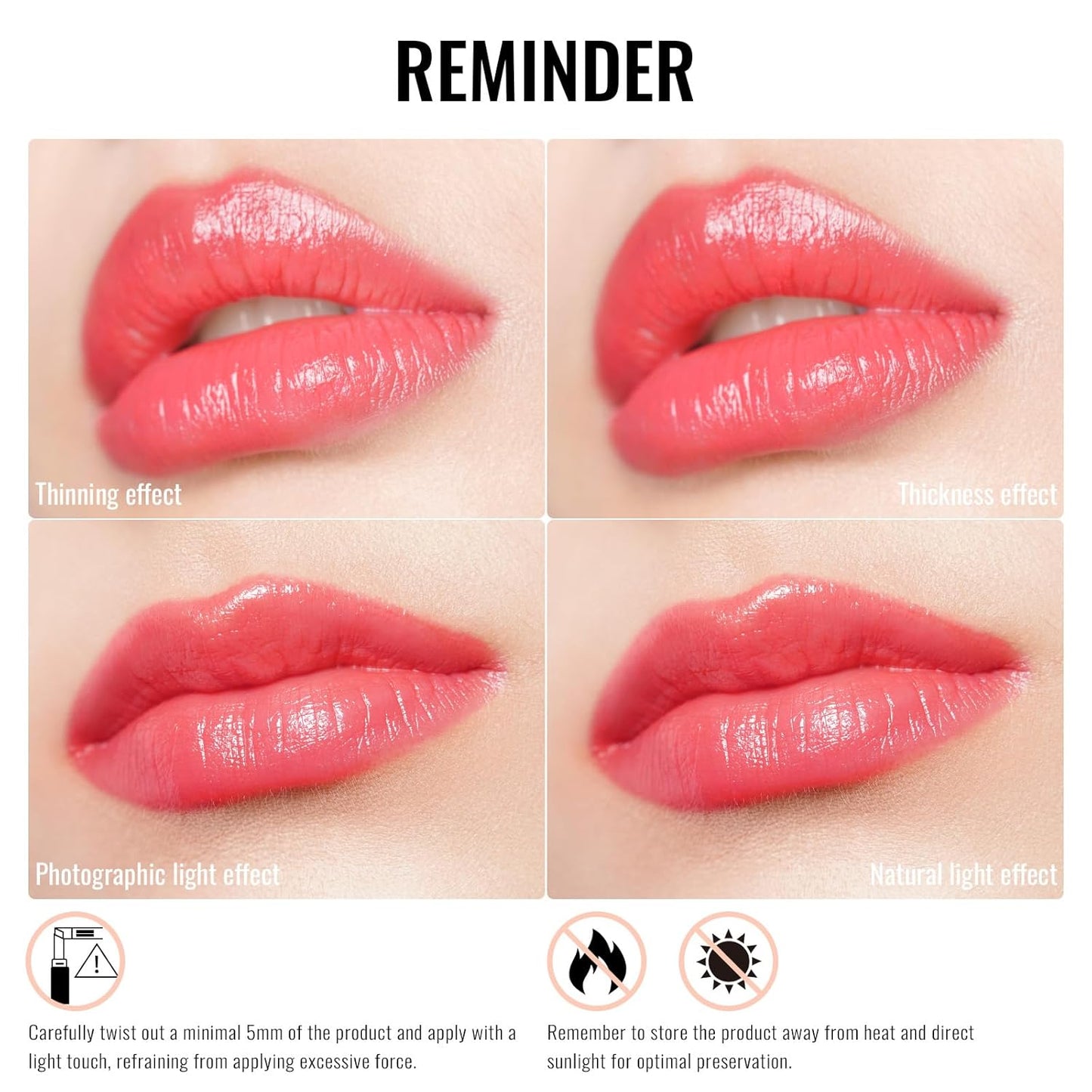 Oulac Watermelon Pink Lipstick - Moisturizing Lip Stick Glossy Tinted Lip Balm, Sheer Shine Juicy Finish, Lightweight and Hydrating Formula for Dry Lip Care, Vegan 2.2g/0.07oz (11)