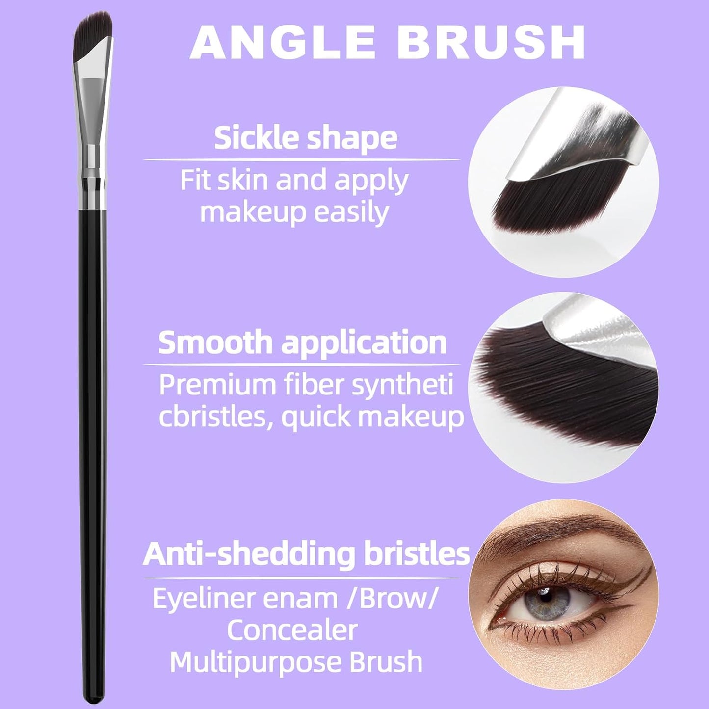 LAVONE Eyeliner Set - Waterproof Makeup Kit with Liquid eyeliner Pencil, Gel Eyeliner & Angled Eye liner Brush, Waterproof, Smudge Resistant, Long Lasting Formula - Gray