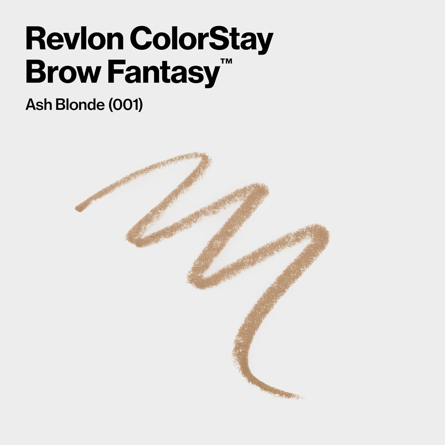 Revlon ColorStay Brow Fantasy, All In One Eyebrow Powder Pencil with Shaping Clear Gel, Gel Infused with Panthenol, Smudge-proof, 16HR Visibly Full Brows, 001 Ash Blonde