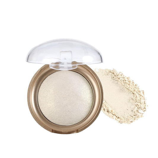 Baked Highlighter Contour Powder Sheer Pearl Shimmer Shades for Face Highlighter Makeup Brighten Up (302-Flashy) | alldaygood beauty