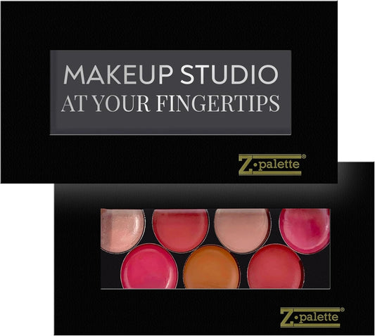 Mini Magnetic Makeup Palette, Empty Magnetic Palette, Universal Magnet makeup palette for Eyeshadows, Powders, Customizable Beauty Organizer with Clear Window | alldaygood beauty