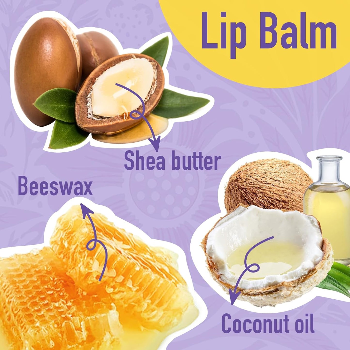 AZEN 12 Pack Lip Balm, Natural Lip Balm Bulk, Lip Care Product, Moisturizing Lip Balms for dry cracked lips - 12 Flavors