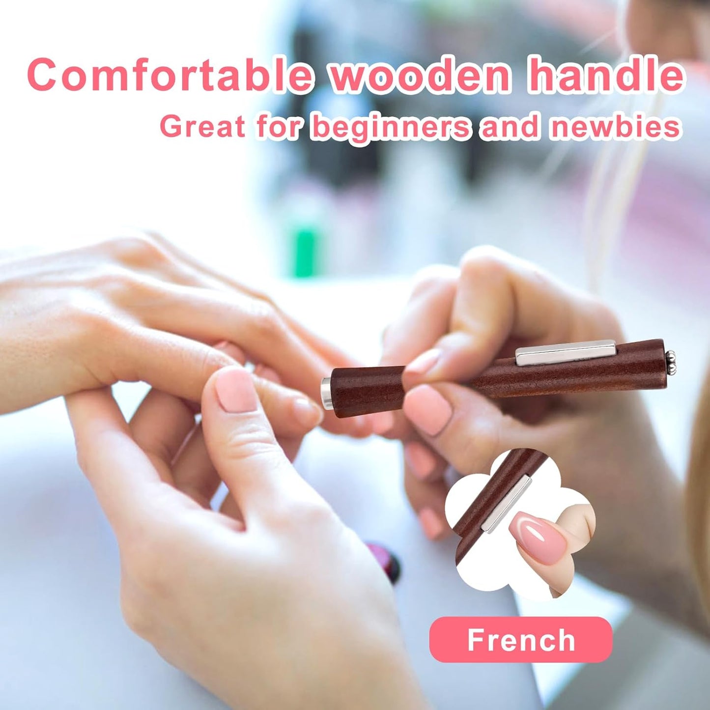 3pcs Cat Eye Nail Magnet Tool Set, 3-in-1 Wooden Handle Cat Eye Gel Nail Polish Magnet Stick with 2 Magnetic Pens Practical Manicure Tool Set for Home Salon Studio Use