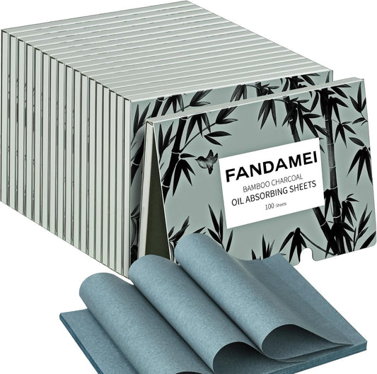 FANDAMEI 1800 Counts Oil Blotting Sheets For Face, Oil Blotting Papers For Face, Blotting Paper for Oily Skin, Oil Absorbing Sheets For Face, Oil Control Film, Oil Absorbing Tissues