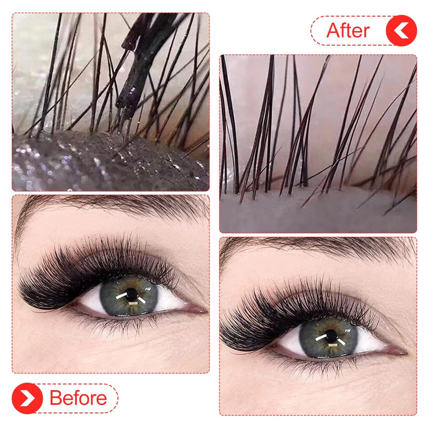 Eyelash Cleanser Concentrate 60ml Strawberry Professional Lash Shampoo Foaming Cleanser DIY Paraben & Sulfate Free Non-lrritating Wash for Extensions Lashes with Salon Home Care-Makes 6 Bottles