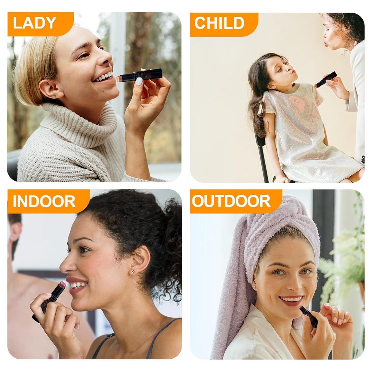 Yopela 5 Pack Tinted Lip Balm Stocking Stuffers Tinted Chapstick - Moisturizing Lips - No Petroleum, Chemicals, Gluten, or Phthalat Valentine's Gift