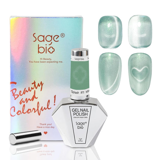 15ml Cat Eye Gel Nail Polish with Magnet Shimmer Glass Bead Effect 07 | alldaygood beauty