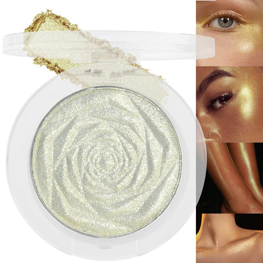 evpct Blonde Gold Face Highlighter Makeup Shimmer Glitter Diamond Sparkly Highlighters Makeup Palette Powder for Face Body Cheek Skin iluminadores iluminador de jos maquillaje luminizers 02 | alldaygood beauty