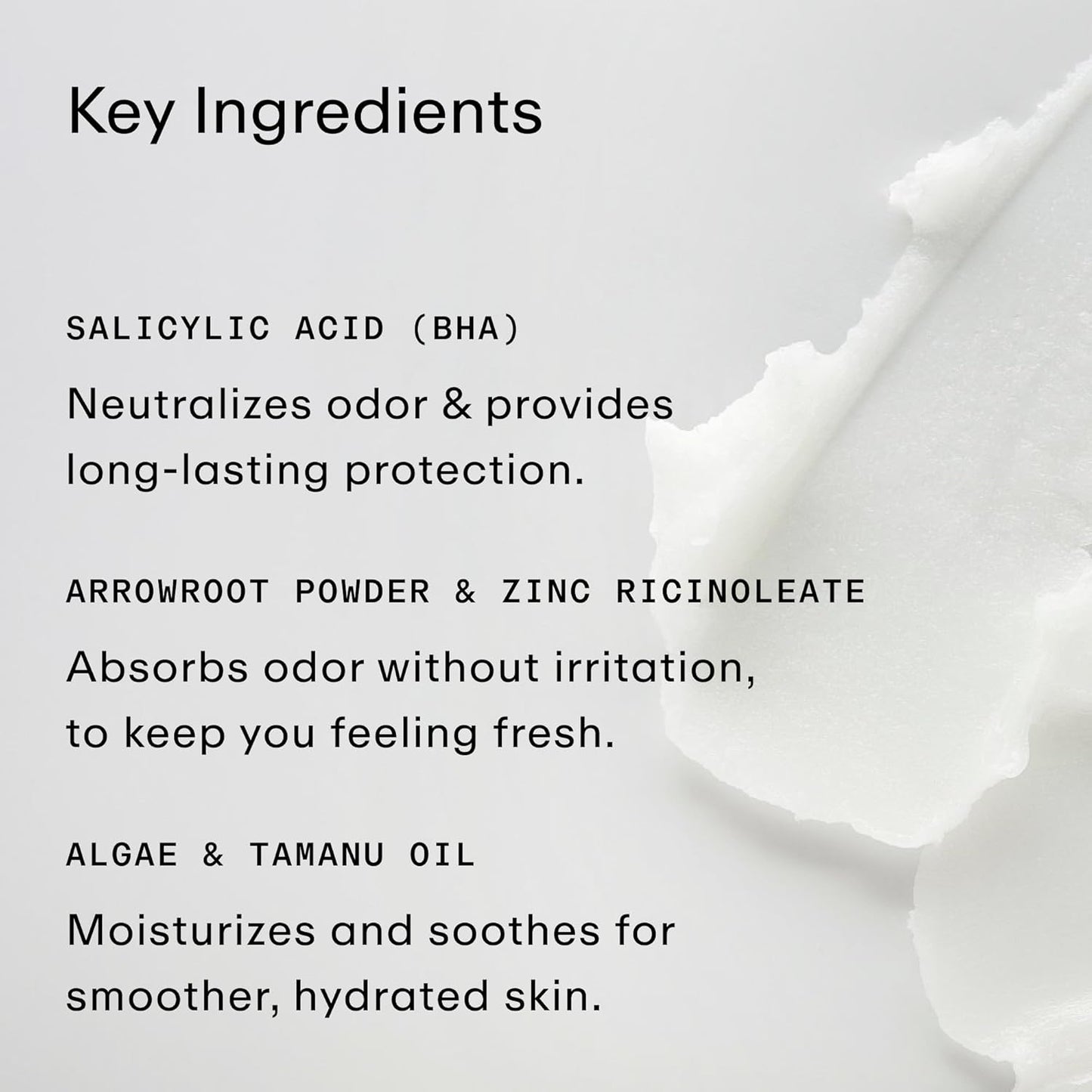 PHLUR Vanilla Skin Natural Deodorant - 48 Hour Odor Protection Natural Baking Soda Free & Aluminum Free, Salicylic Acid, Arrowroot Powder, Algae & Tamanu Oil - No Residue or Irritation